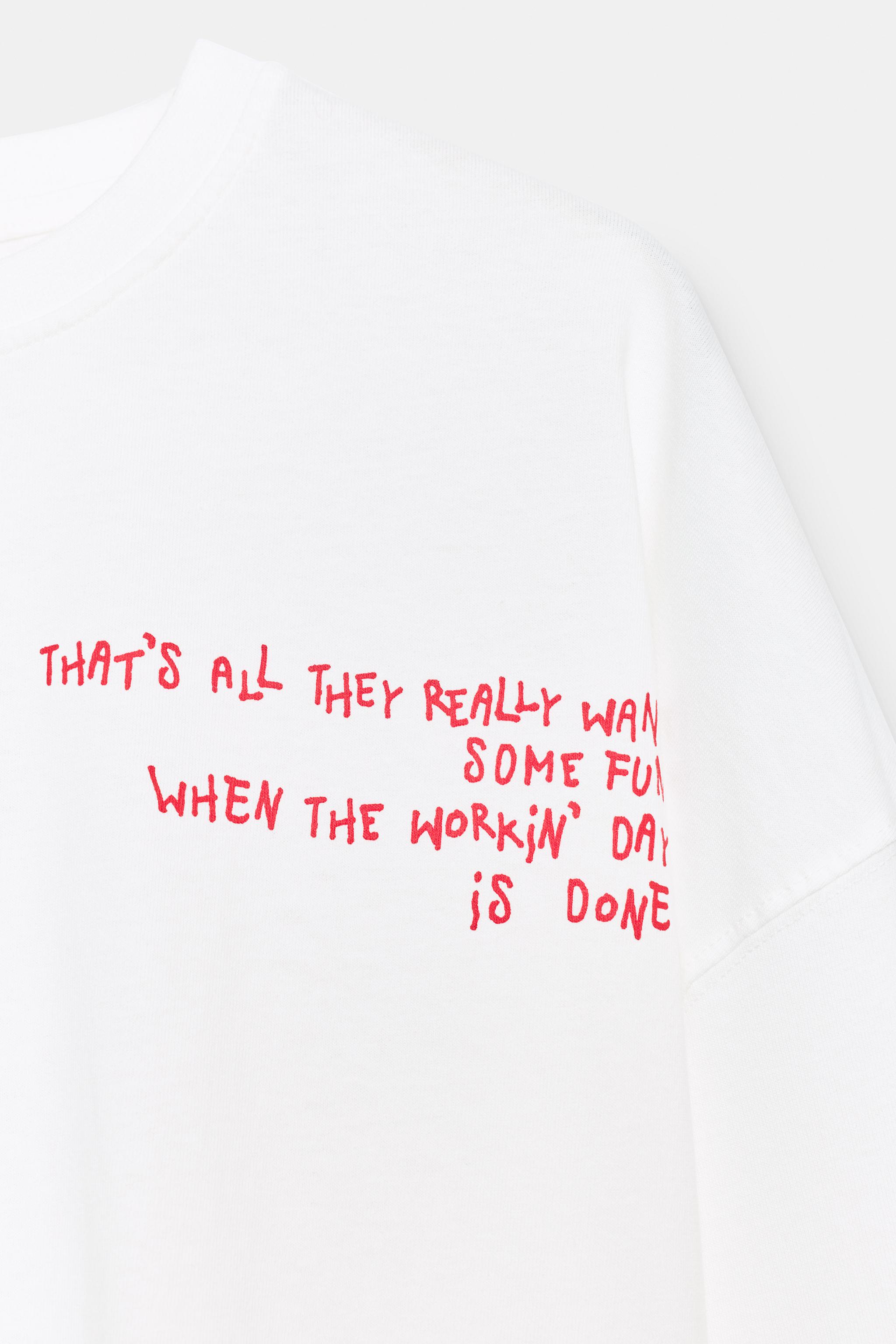 T-SHIRT OVERSIZE À INSCRIPTION
